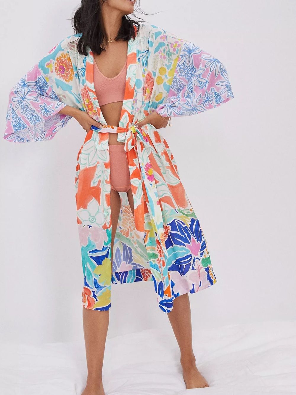 Anthropologie Sisters Gulassa Full Bloom Robe XS/S